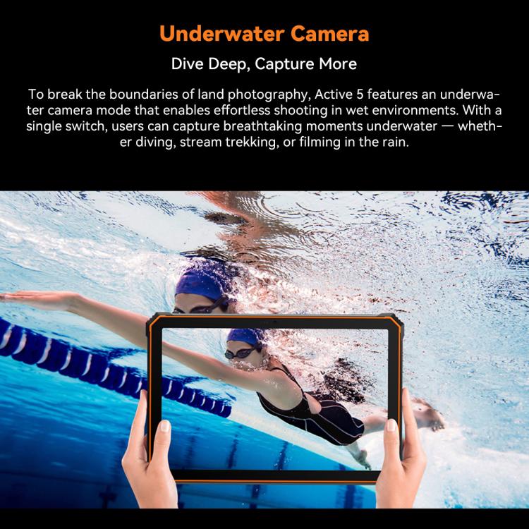 Blackview Active 5 4G Rugged Tablet, 8GB+128GB, 8.68 inch Android 15 Unisoc UMS9230E T615 Octa Core, Global Version with Google Play (Orange) - free shipping - PMC Jewellery - Order now!