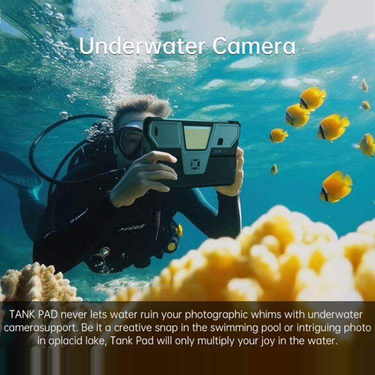 Unihertz 8849 Tank Pad Rugged Tablet PC & Projector, 16GB+512GB, 10.95 inch Android 14 Dimensity 8200 Octa Core 5G Network, EU Plug (Black) - free shipping - PMC Jewellery - Order now!