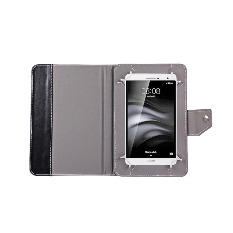 7 inch Tablets Leather Case Crazy Horse Texture Protective Case Shell with Holder for Galaxy Tab A 7.0 (2016) / T280 & Tab 4 7.0 / T230 & Tab Q T2558, Colorfly G708, Asus ZenPad 7.0 Z370CG, Huawei MediaPad T1 7.0 / T1-701u(Black)