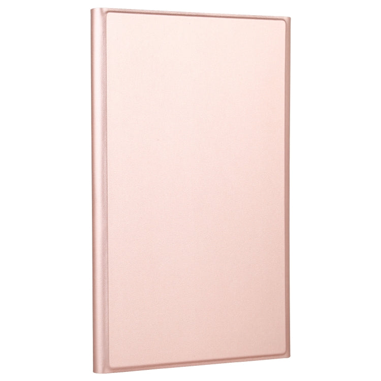 A500-A Detachable Bluetooth Keyboard Ultrathin Horizontal Flip Leather Tablet Case with Touchpad & Holder for Samsung Galaxy Tab A7 10.4 (2020) T500 / T505(Rose Gold)
