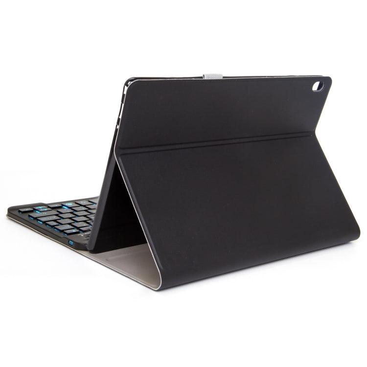 DY-E10 2 in 1 Removable Bluetooth Keyboard + Protective Leather Tablet Case with Backlight & Holder for Lenovo Tab E10(Black) - Lenovo Keyboard by PMC TechLife | Online Shopping South Africa | PMC TechLife