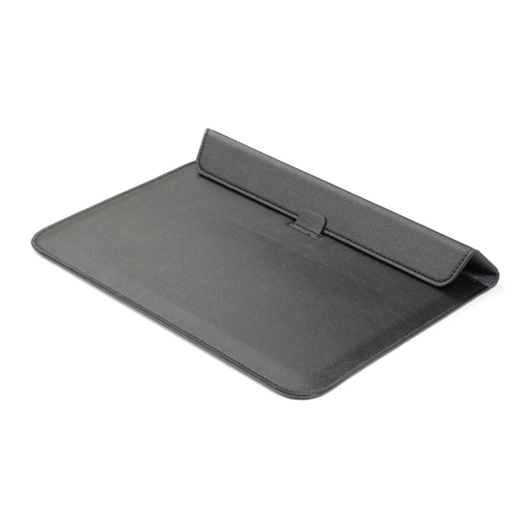 Universal Envelope Style PU Leather Case with Holder for Ultrathin Notebook Tablet PC 11.6 inch, Size: 32.5x21.5x1cm(Black)