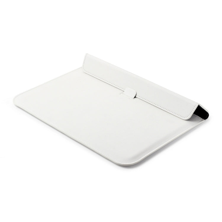 Universal Envelope Style PU Leather Case with Holder for Ultrathin Notebook Tablet PC 11.6 inch, Size: 32.5x21.5x1cm(White)