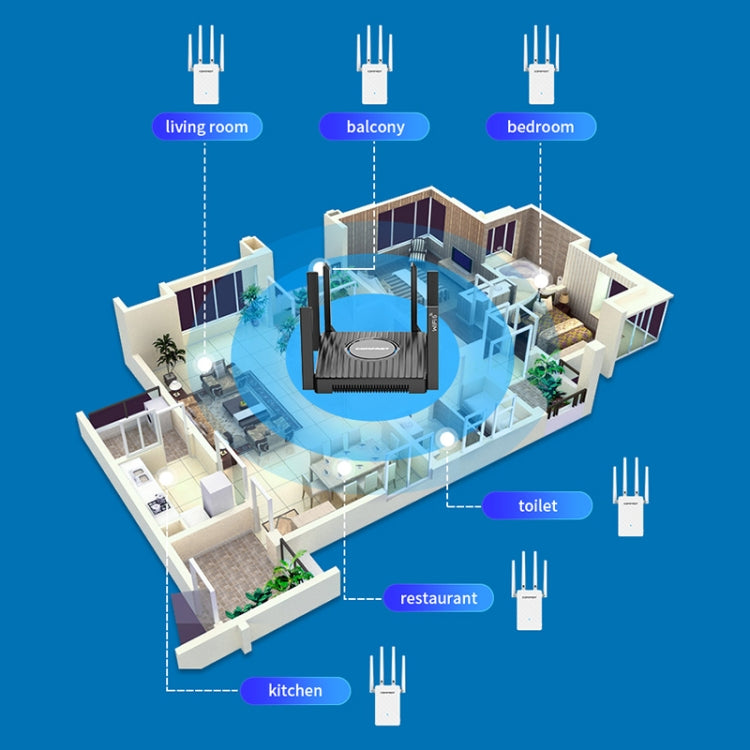 COMFAST CF-WR306S 300Mbps Wireless WiFi Signal Amplifier - free shipping - PMC Jewellery - Order now!