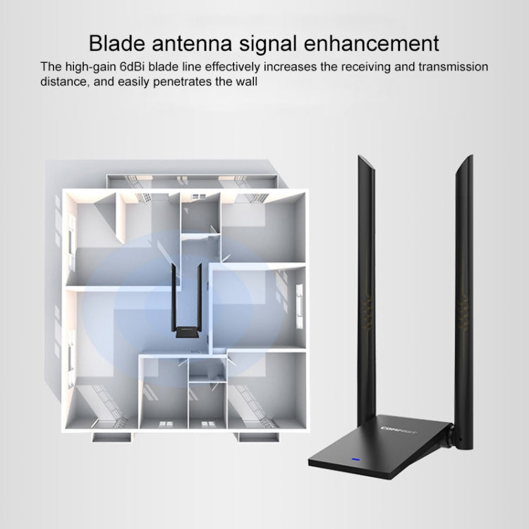 COMFAST CF-WU782ACV2 1300Mbps Dual-band Wifi USB Network Adapter with 2 Antennas - free shipping - PMC Jewellery - Order now!