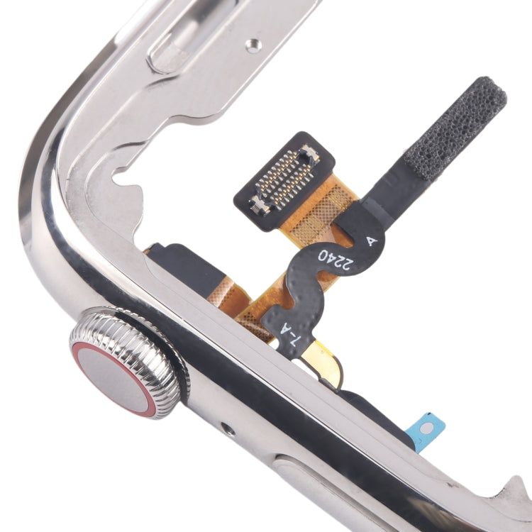 For Apple Watch Series 7 / 8 / 9 41mm LTE Stainless Steel Middle Frame Bezel Plate with Crown Spin Axis Flex Cable (Silver) - Middle Frame by PMC TechLife | Online Shopping South Africa | PMC TechLife | Buy Now Pay Later Mobicred