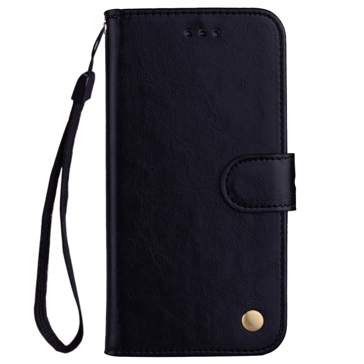 Business Style Oil Wax Texture Horizontal Flip Leather Case for Xiaomi Pocophone F1 , with Holder & Card Slots & Wallet (Black)