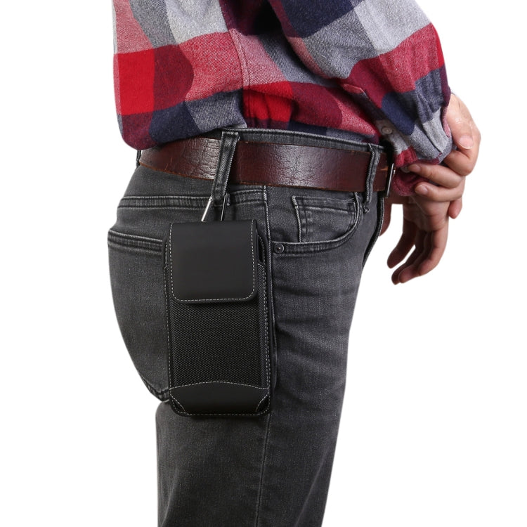 Universal Hanging Waist Oxford Cloth Case for 6.4-6.5 inch Mobile Phones, with Carabiner(Black) - Xiaomi Cases by PMC TechLife | Online Shopping South Africa | PMC TechLife | Buy Now Pay Later Mobicred