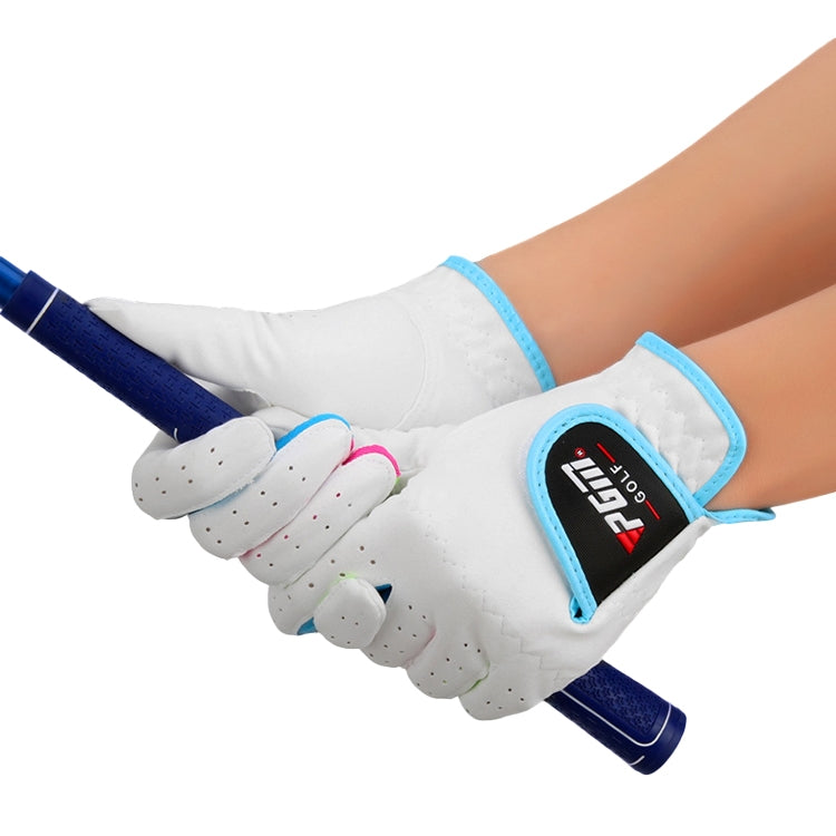 PGM One Pair Golf Microfiber Cloth Soft Comfortable Gloves for Children