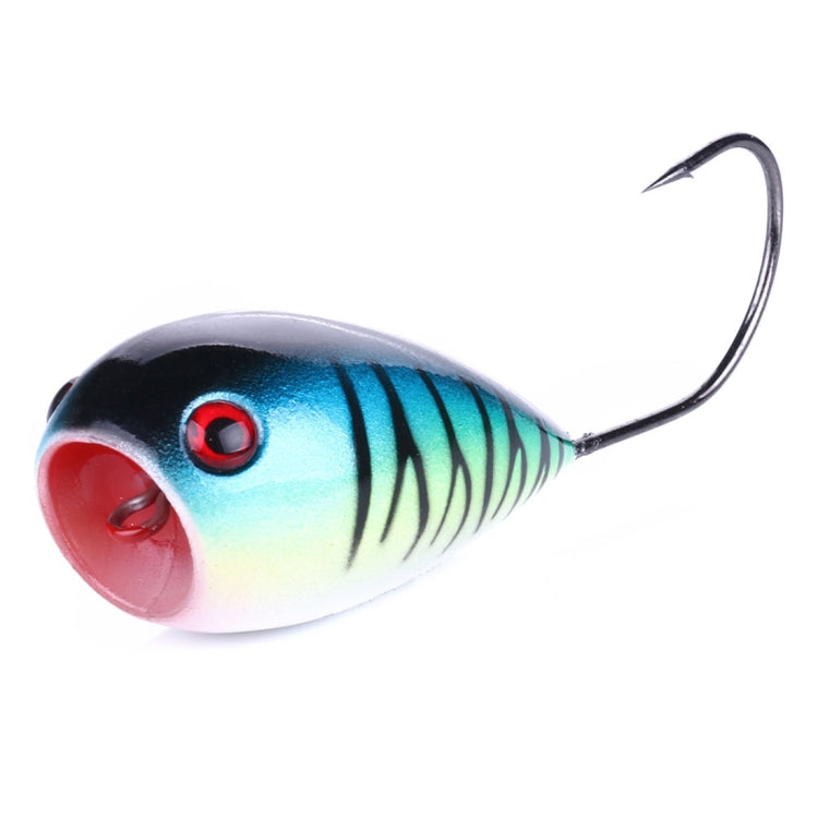 HENGJIA PO036 8cm/13g Big Mouth Single Hook Hitting Water Wave Hard Bait Lure Outdoor Fishing Gear Lure Fishing Bait Fishing Tackle (PO036-1)
