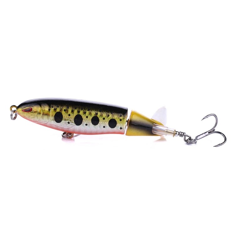 HENGJIA PE018 10cm/13g Propeller Tractor Shaped Hard Baits Fishing Lures Tackle Baits Fit Saltwater and Freshwater (3#)