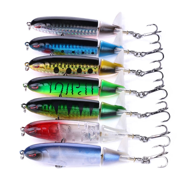 HENGJIA PE018 10cm/13g Propeller Tractor Shaped Hard Baits Fishing Lures Tackle Baits Fit Saltwater and Freshwater (5#)