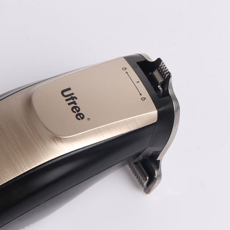 Ufree U-512 Professional Hair Salon Rechargeable Engraved Text Small Hair Clipper Hair Trimmer, EU Plug - free shipping - PMC Jewellery - Order now!