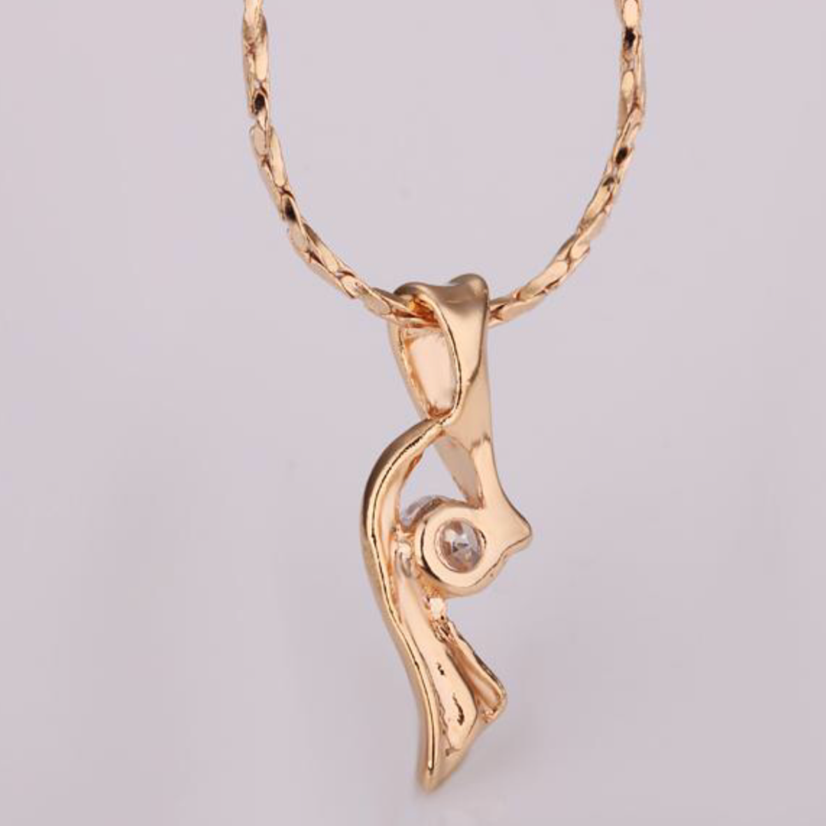 18k Gold Plated Pendant Necklace In Rose Gold - Necklaces by PMC Jewellery SA | Online Shopping South Africa | PMC Jewellery | Buy Now Pay Later Mobicred