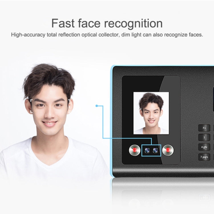 FA01 Face Recognition Fingerprint Time Attendance Machine - Attendance System by PMC Jewellery | Online Shopping South Africa | PMC Jewellery | Buy Now Pay Later Mobicred