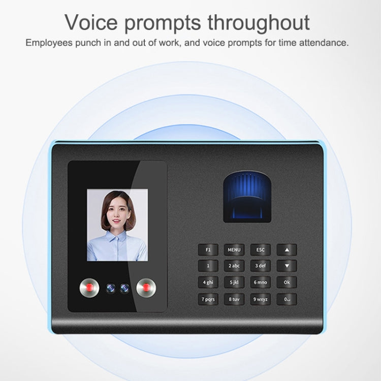 FA01 Face Recognition Fingerprint Time Attendance Machine - Attendance System by PMC Jewellery | Online Shopping South Africa | PMC Jewellery | Buy Now Pay Later Mobicred