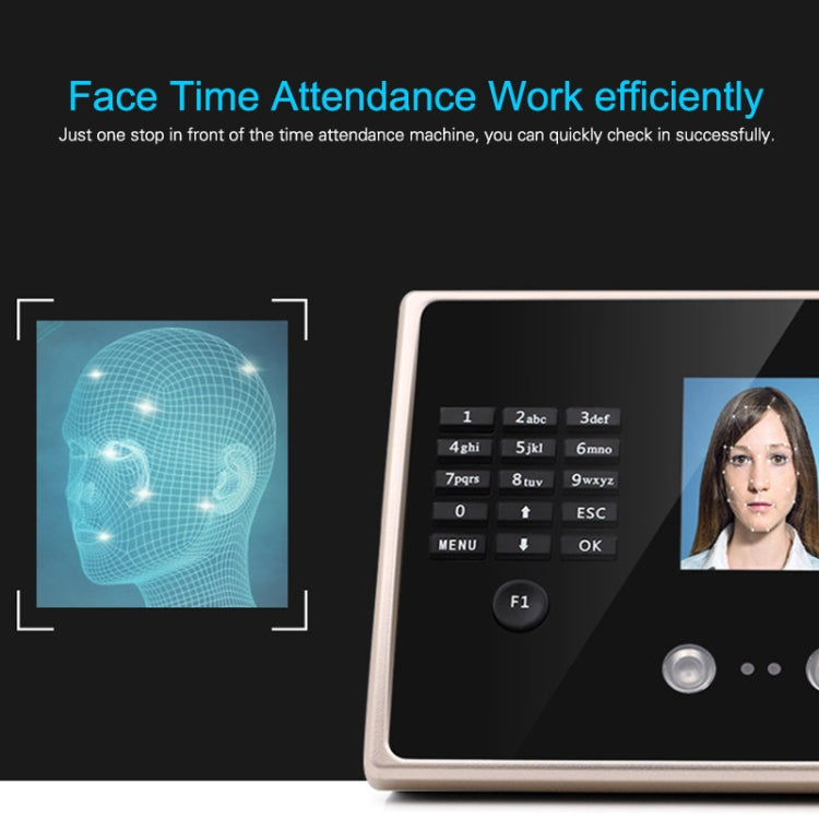 FA02 Face Recognition Fingerprint Time Attendance Machine - free shipping - PMC Jewellery - Order now!
