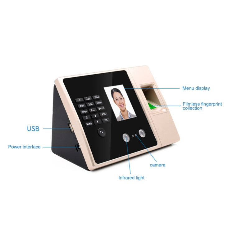 FA02 Face Recognition Fingerprint Time Attendance Machine - free shipping - PMC Jewellery - Order now!