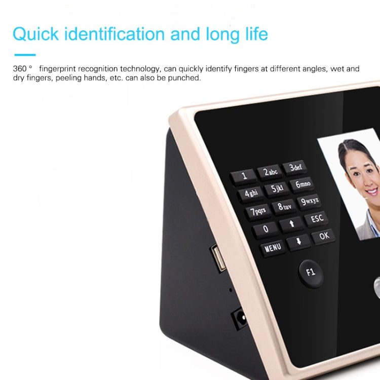 FA02 Face Recognition Fingerprint Time Attendance Machine - free shipping - PMC Jewellery - Order now!