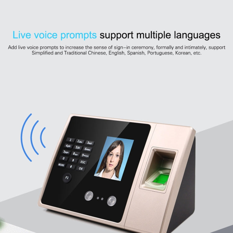 FA02 Face Recognition Fingerprint Time Attendance Machine - free shipping - PMC Jewellery - Order now!