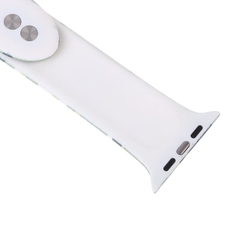 Silicone Printing Strap for Apple Watch Series 5 & 4 40mm (Camouflage Pattern) - Watch Bands by PMC Jewellery | Online Shopping South Africa | PMC Jewellery | Buy Now Pay Later Mobicred