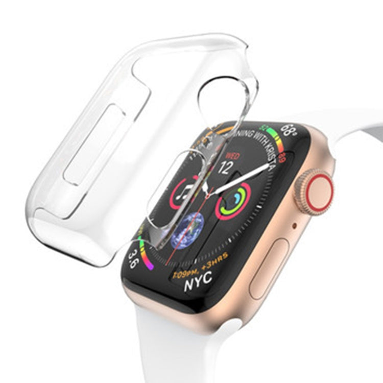 For Apple Watch Series 6 & SE & 5 & 4 40mm Full Coverage PC Case(Transparent) - Watch Cases by PMC Jewellery | Online Shopping South Africa | PMC Jewellery | Buy Now Pay Later Mobicred