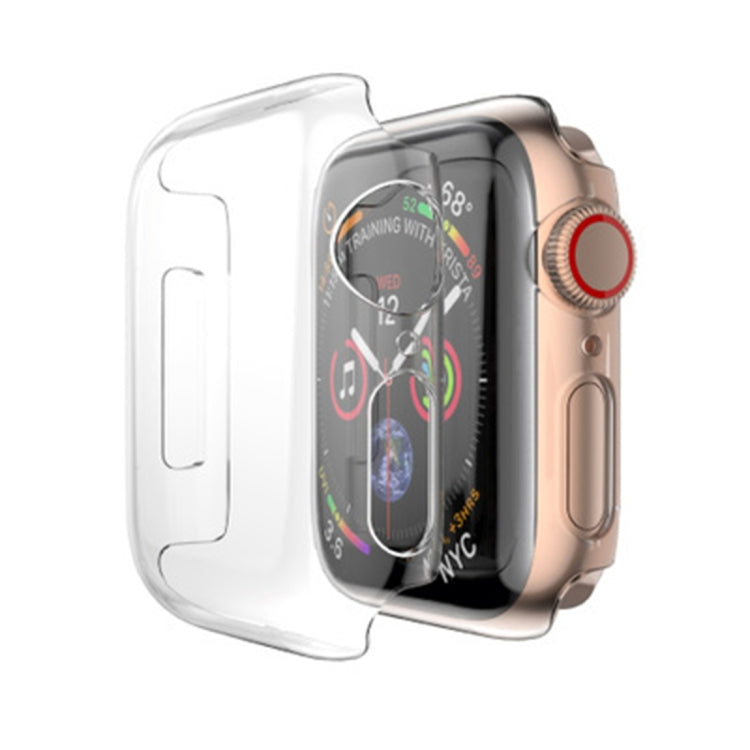 For Apple Watch Series 6 & SE & 5 & 4 40mm Full Coverage PC Case(Transparent) - Watch Cases by PMC Jewellery | Online Shopping South Africa | PMC Jewellery | Buy Now Pay Later Mobicred