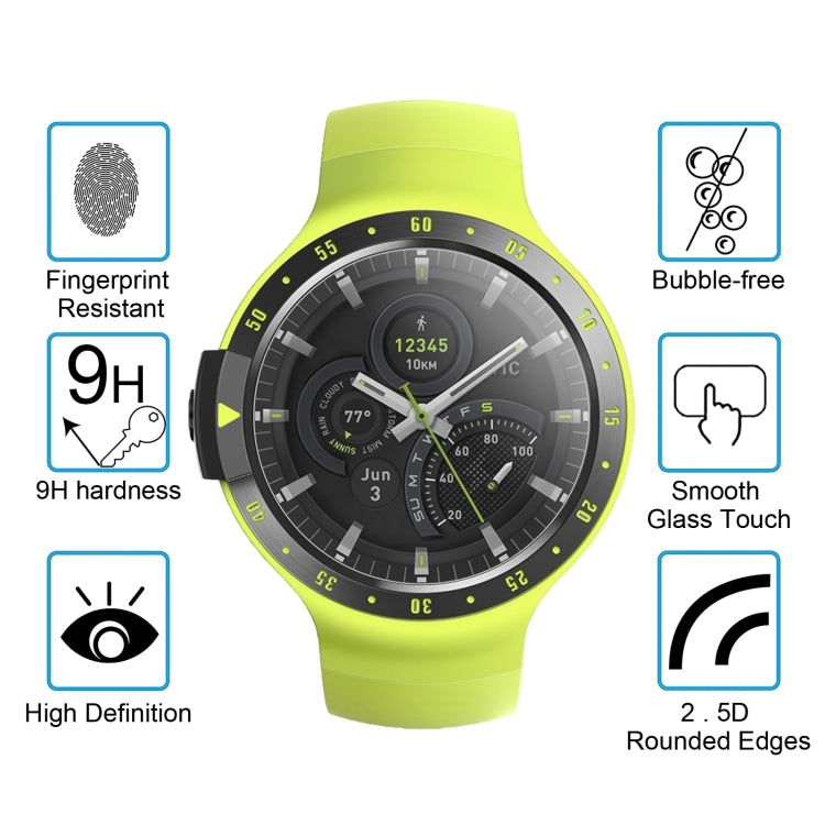 ENKAY Hat-Prince 0.2mm 9H 2.15D Curved Edge Tempered Glass Film for TicWatch S - free shipping - PMC Jewellery - Order now!