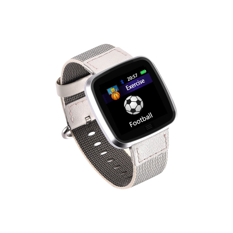 DTNO.1 G12 1.3 inches OLED Color Screen Smart Bracelet IP67 Waterproof, Nylon Watchband, Support Call Reminder /Heart Rate Monitoring /Sedentary Reminder /Multi-sport Mode(Grey) - free shipping - PMC Jewellery - Order now!