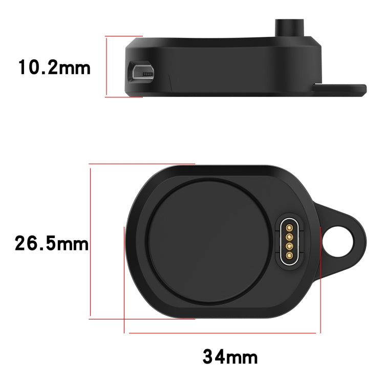 For Garmin Watch Charging Base Adapter(Black)