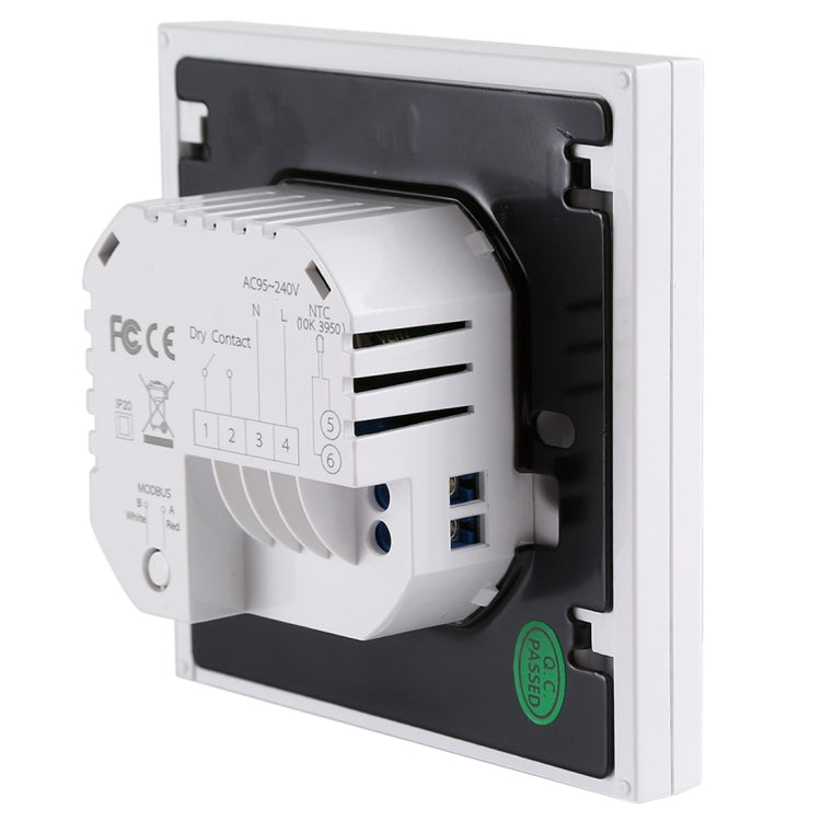 BHT-002GCLW 3A Load Water / Gas Boiler Type LCD Digital Heating Room Thermostat with Time Display, WiFi Control(White)