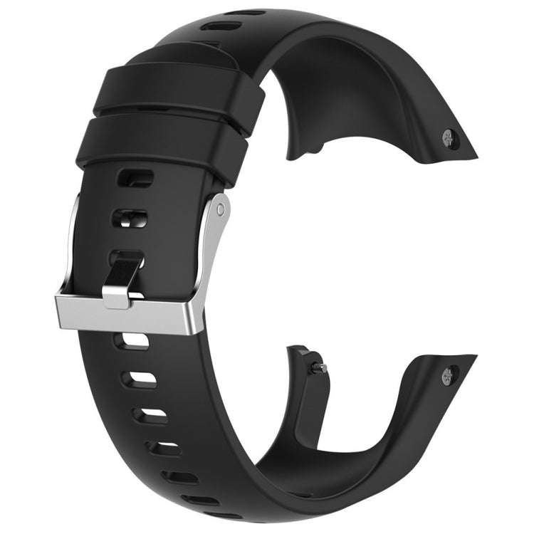Silicone Watch Band for SUUNTO Trainer Wrist HR(Black) - by PMC Jewellery | Online Shopping South Africa | PMC Jewellery | Buy Now Pay Later Mobicred
