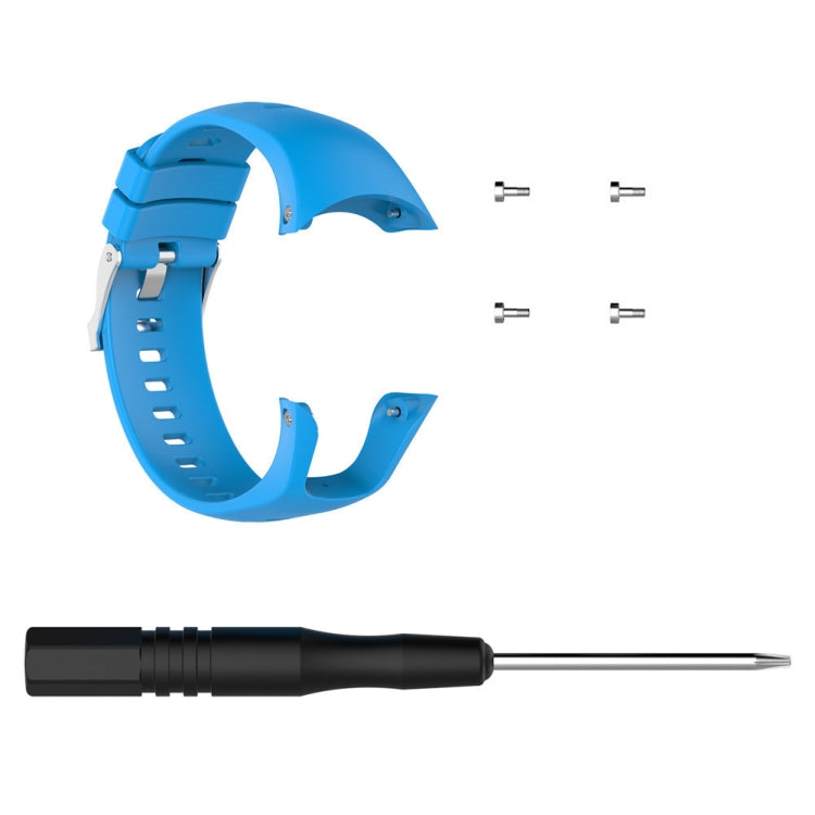 Silicone Watch Band for SUUNTO Trainer Wrist HR(Sky Blue) - by PMC Jewellery | Online Shopping South Africa | PMC Jewellery | Buy Now Pay Later Mobicred