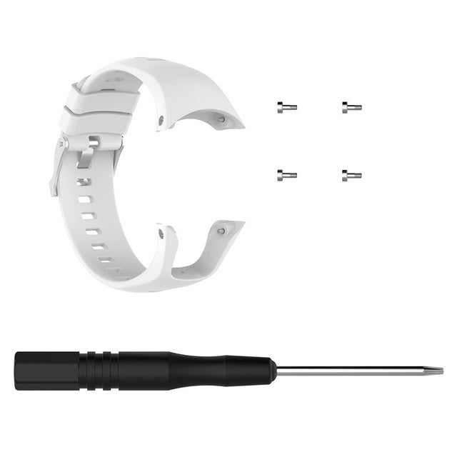 Silicone Watch Band for SUUNTO Trainer Wrist HR(White) - by PMC Jewellery | Online Shopping South Africa | PMC Jewellery | Buy Now Pay Later Mobicred