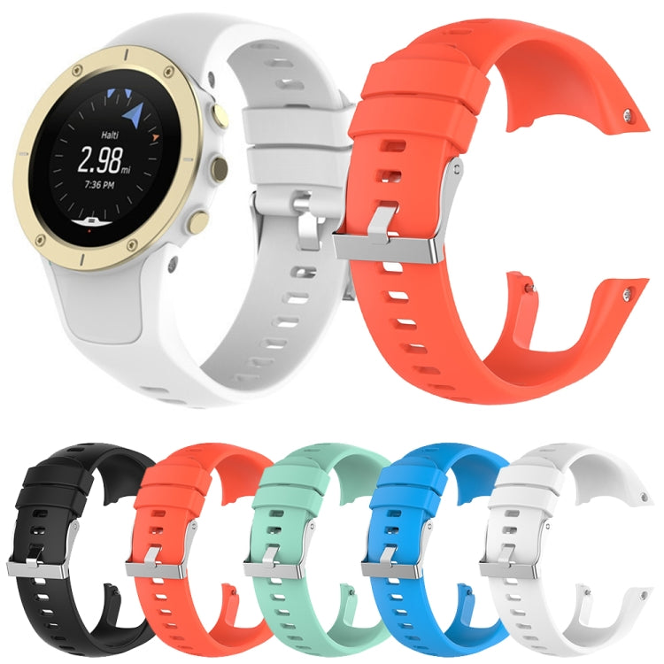 Silicone Watch Band for SUUNTO Trainer Wrist HR(Black)