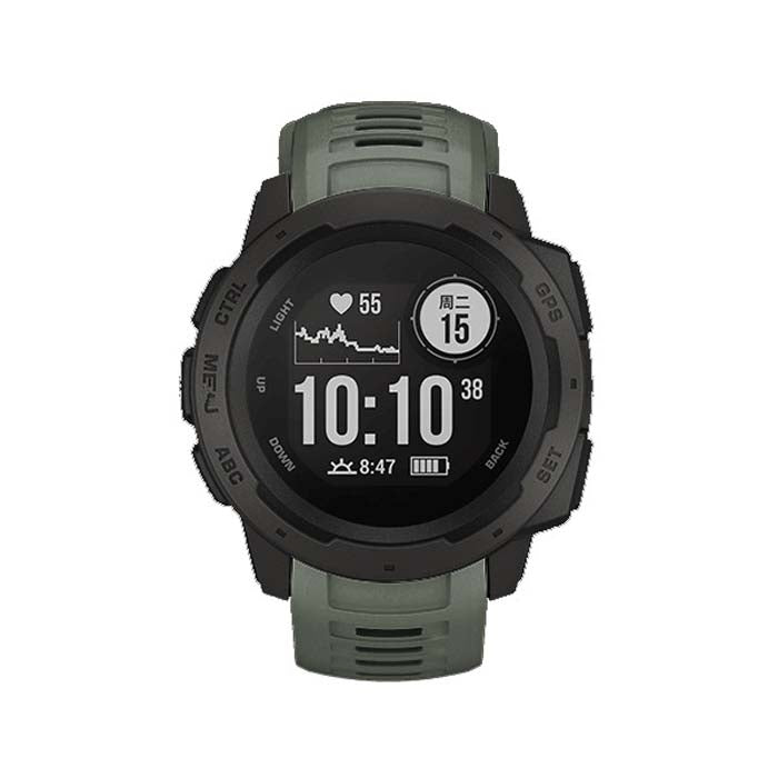 Silicone Watch Band for Garmin Instinct 22mm, Host not Included(Army Green)