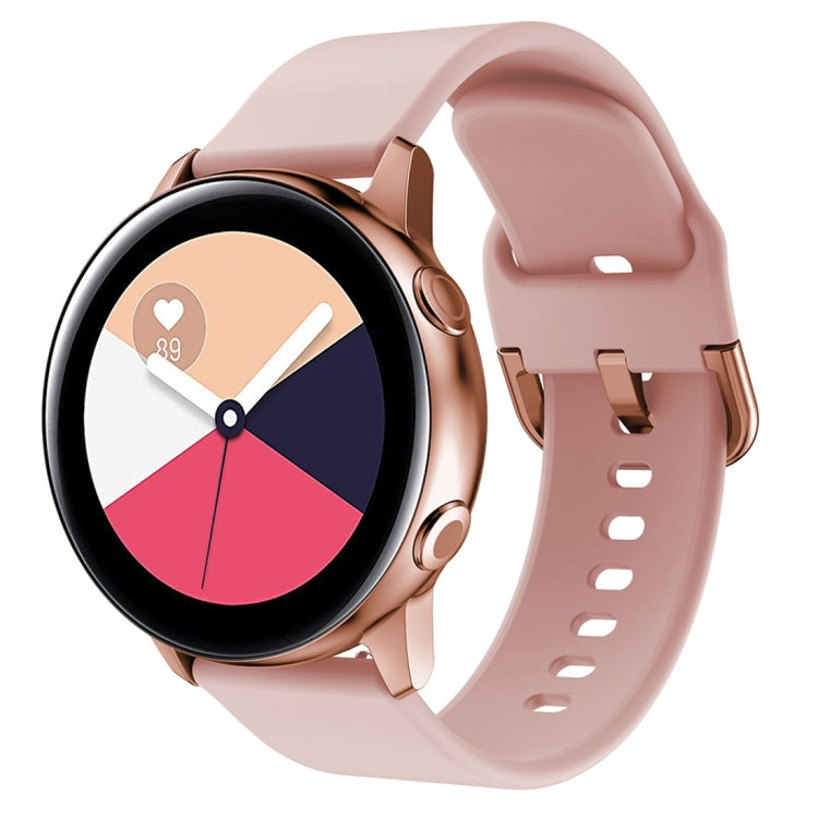 Smart Watch Electroplated Buckle Watch Band for Galaxy Watch Active(Pink) - Watch Bands by PMC Jewellery | Online Shopping South Africa | PMC Jewellery | Buy Now Pay Later Mobicred
