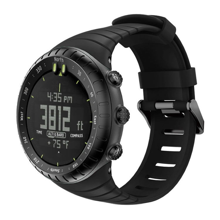 Smart Watch Silicone Watch Band for Suunto Core(Black) - by PMC Jewellery | Online Shopping South Africa | PMC Jewellery | Buy Now Pay Later Mobicred