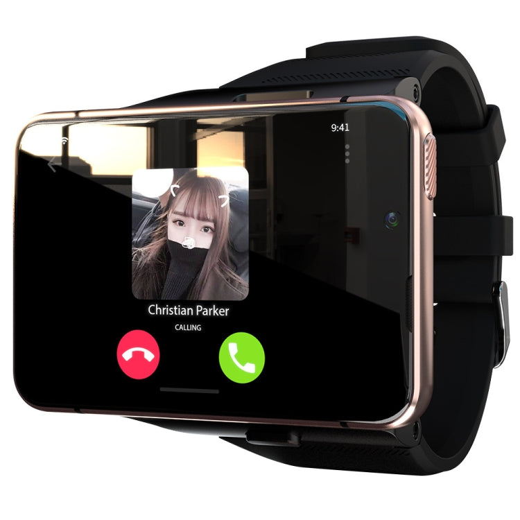LOKMAT APPLLP Max 4G Call Smart Watch, 2.88 inch MTK6761 Quad Core, 4GB+64GB, Android 9.0, GPS, Heart Rate (Gold)