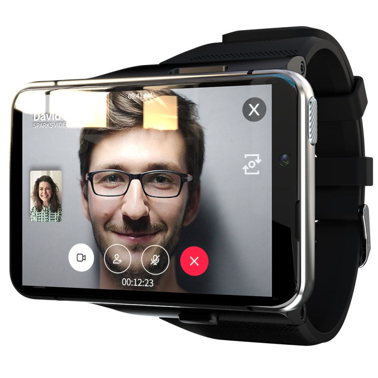 LOKMAT APPLLP Max 4G Call Smart Watch, 2.88 inch MTK6761 Quad Core, 4GB+64GB, Android 9.0, GPS, Heart Rate (Silver)