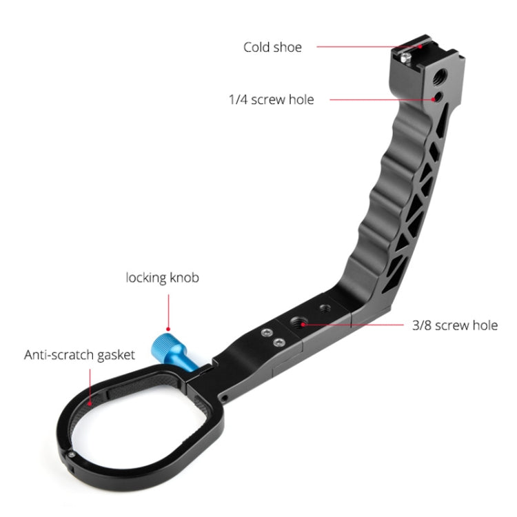 YELANGU A69 Lifting Handle Pot Handheld Stabilizer Extension Mount for DJI Ronin SC (Black) - free shipping - PMC Jewellery - Order now!