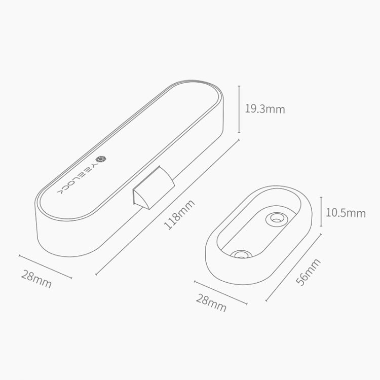 Original Xiaomi Youpin YEELOCK Smart Drawer Cabinet Lock Switch, US Plug(White) - Door Locks & Cabinet Locks by Xiaomi | Online Shopping South Africa | PMC Jewellery | Buy Now Pay Later Mobicred