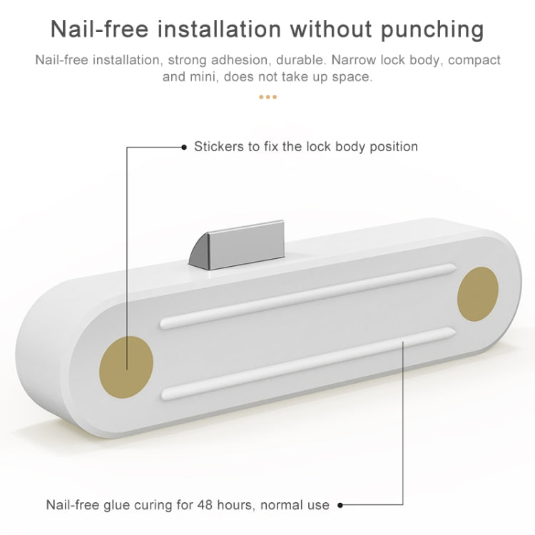 Original Xiaomi Youpin YEELOCK Smart Drawer Cabinet Lock Switch, US Plug(White) - Door Locks & Cabinet Locks by Xiaomi | Online Shopping South Africa | PMC Jewellery | Buy Now Pay Later Mobicred