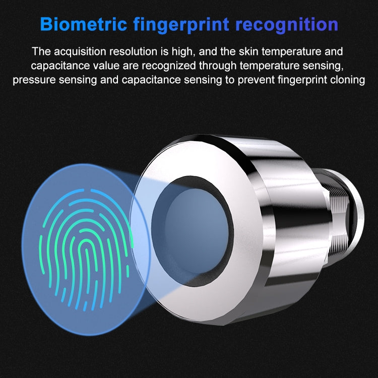 T21FB Micro USB Charging Zinc Alloy Smart Fingerprint + Bluetooth Single Open Drawer Lock File Cabinet Lock - free shipping - PMC Jewellery - Order now!