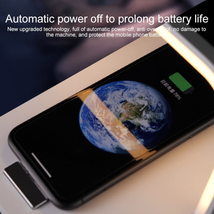 XM9902 Portable Wireless Charger Touch LED Desk Lamp (White) - Wireless Charger by PMC TechLife | Online Shopping South Africa | PMC TechLife