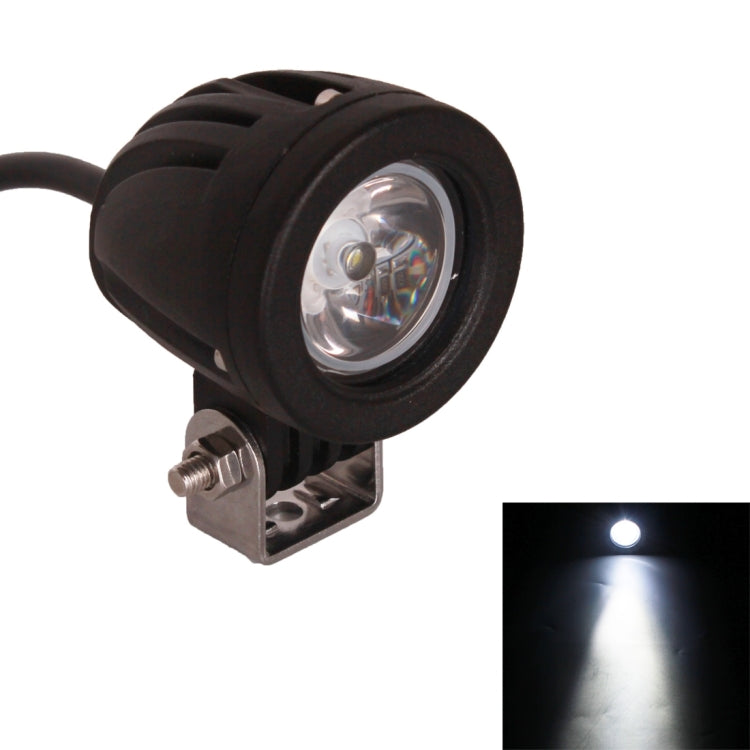 DC 9-32V 10W 1000LM 6500K Water-resistant Vehicle Car Boat Marine External Work Lights Emergency Lights 30 Degrees Spot Light LED Car Bulbs with 1 Intense LED Lights(White Light)