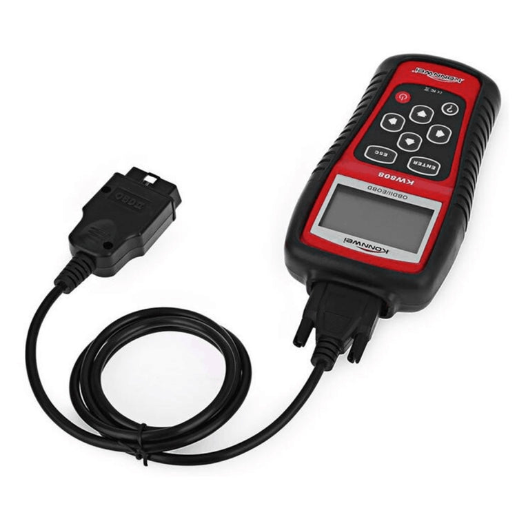 KONNWEI KW808 EOBD / OBDII Car Auto Diagnostic Scan Tools CAN Code Reader Scanner Auto Scan Adapter Scan Tool (Can Only Detect 12V Gasoline Car)