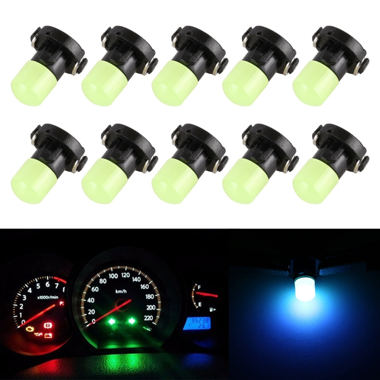 10 PCS 2W T3 Wedge Instrument Panel LED Light Dashboard Gauge Cluster Indicator Lamp Bulb(Ice Blue Light) - Instrument Lights by PMC Jewellery | Online Shopping South Africa | PMC Jewellery | Buy Now Pay Later Mobicred