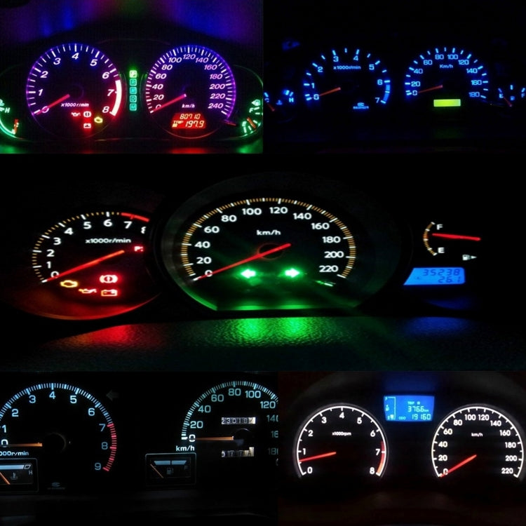 10 PCS 2W T3 Wedge Instrument Panel LED Light Dashboard Gauge Cluster Indicator Lamp Bulb(Ice Blue Light) - Instrument Lights by PMC Jewellery | Online Shopping South Africa | PMC Jewellery | Buy Now Pay Later Mobicred