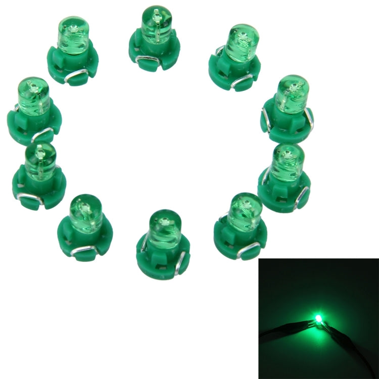 10PCS 2W T3 Wedge Instrument Panel LED Light Dashboard Gauge Cluster Indicator Lamp Bulb(Green Light) - free shipping - PMC Jewellery - Order now!